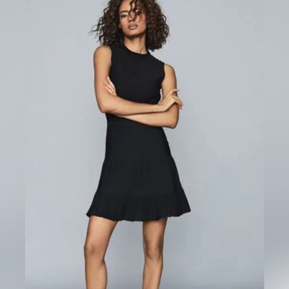Reiss NWT Clem Sheer Stripe Knitted Dress size M